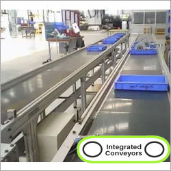 Silver Aluminum Profile Pvc Belt Conveyor