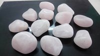 Rose Quartz polished stone pea gravels 3-8 mm chips and ball