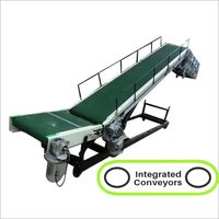 Gray Truck Loading Conveyor
