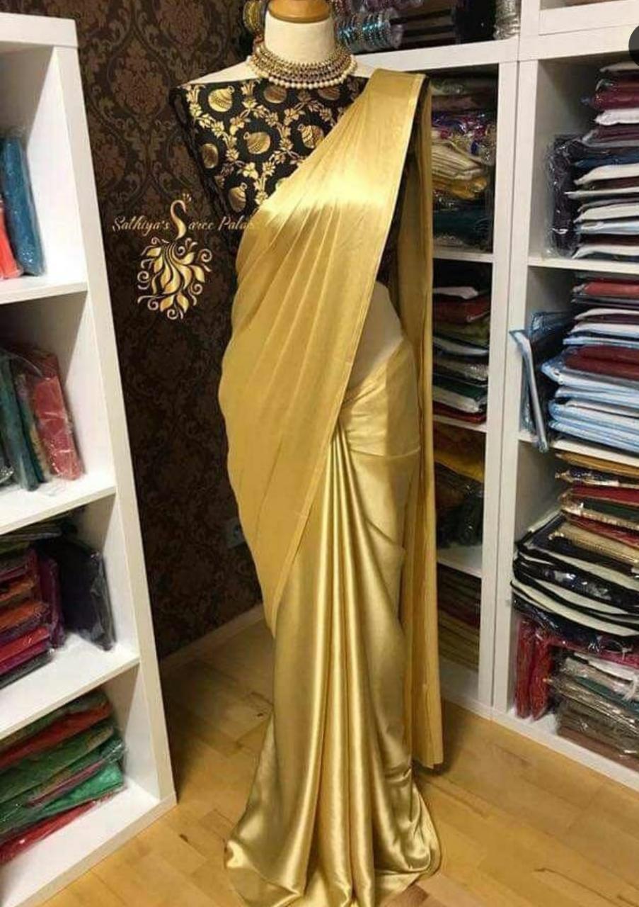 Designer Satin Saree