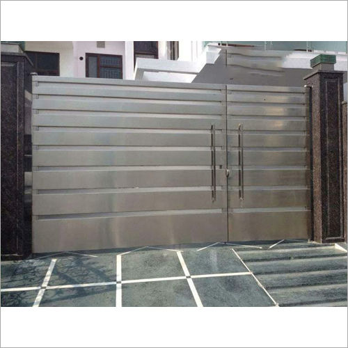 Inward/ Outward Designer Stainless Steel Main Gate