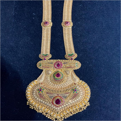 Ladies Studded Gold Necklace