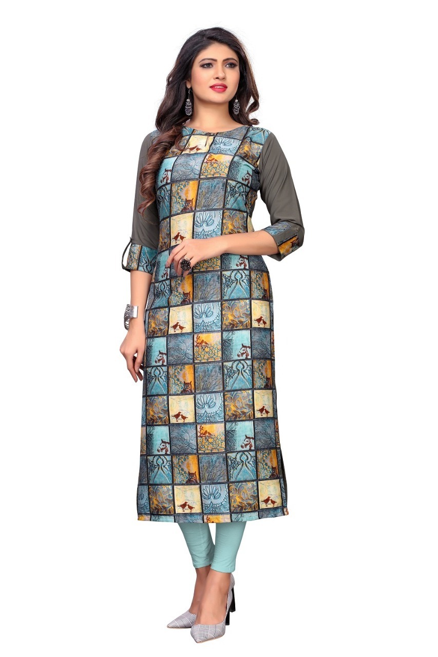 Fancy Soft American Crepe Designer Kurti