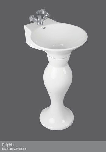 Basin with pedestal