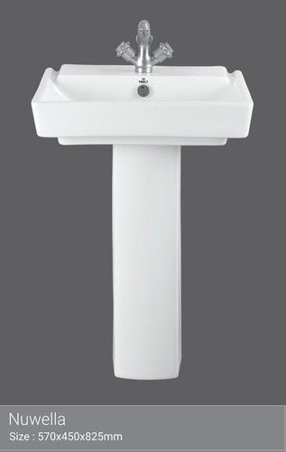 Lotus Wash Basin With Pedestal