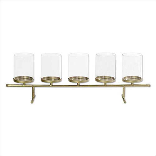 Candle Stand 5 Glass Tea Light Holder