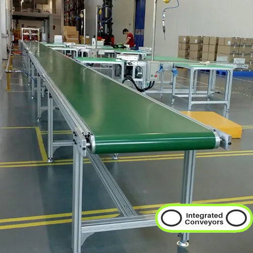 Gray Aluminium Profile Belt Conveyor