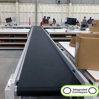 Black Pvc Flat Belt Conveyor System