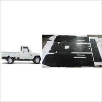 Black Bolero Pickup Car Rubber Foot Mat
