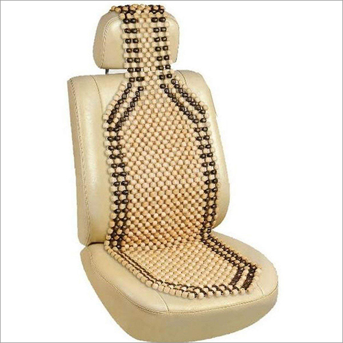 Wooden Seat Bead - PVC Material Comfortable Design for Home Cars & Office Use