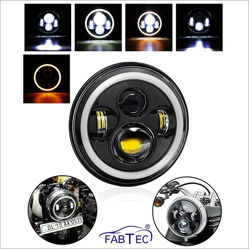 Pvc Light For Bullet 7 Inch With Full Drl Ring Headlight