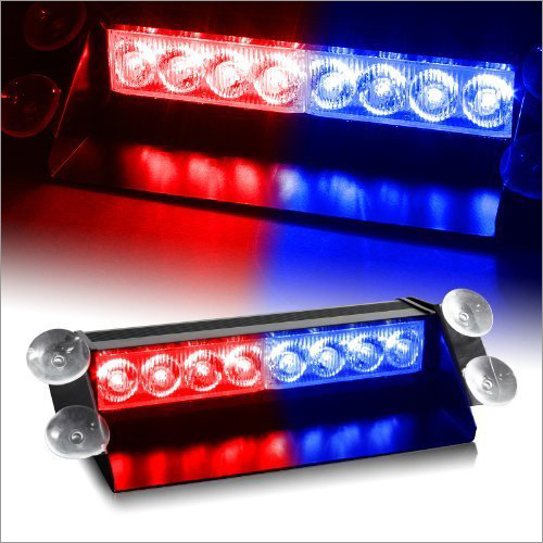 Pvc Red Blue Police Flasher Light