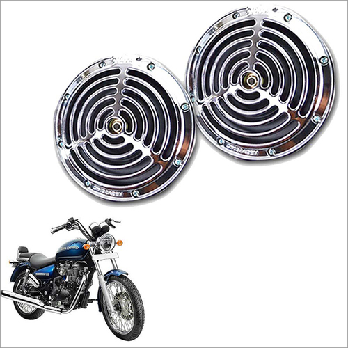 Steel Small Size Silver Grill Horn For All Bike-Scooter (Set Of 2)