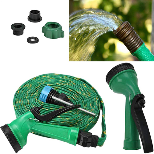 Pvc 8Meter 4-In-1 Pressure Washing Multifunctional Water Spray With Hose Pipe For Garden Car-Bike-Pet Wash(Multicolour)