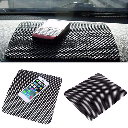 Pvc Car Dashboard Mat Anti-Slip Gel Non-Slip Mounting Pad For Cell Phone Sunglasses Keys And More (Black)