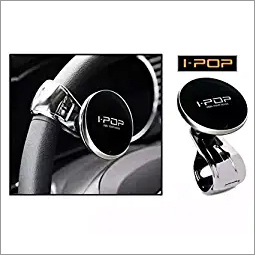 Pvc Generic I-Pop Car Steering Knob Wheel Holder (Black)