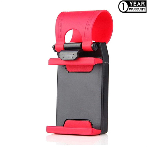Pvc Heavy Duty Adjustable Car Steering Wheel Mobile Phone Holder With Anti Slip Design