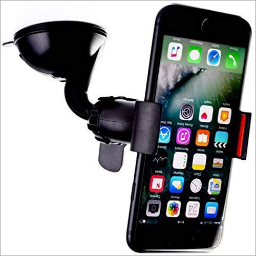 Car Mobile Holder Stand - PVC Material, 360 Degree Rotation for Four Wheelers