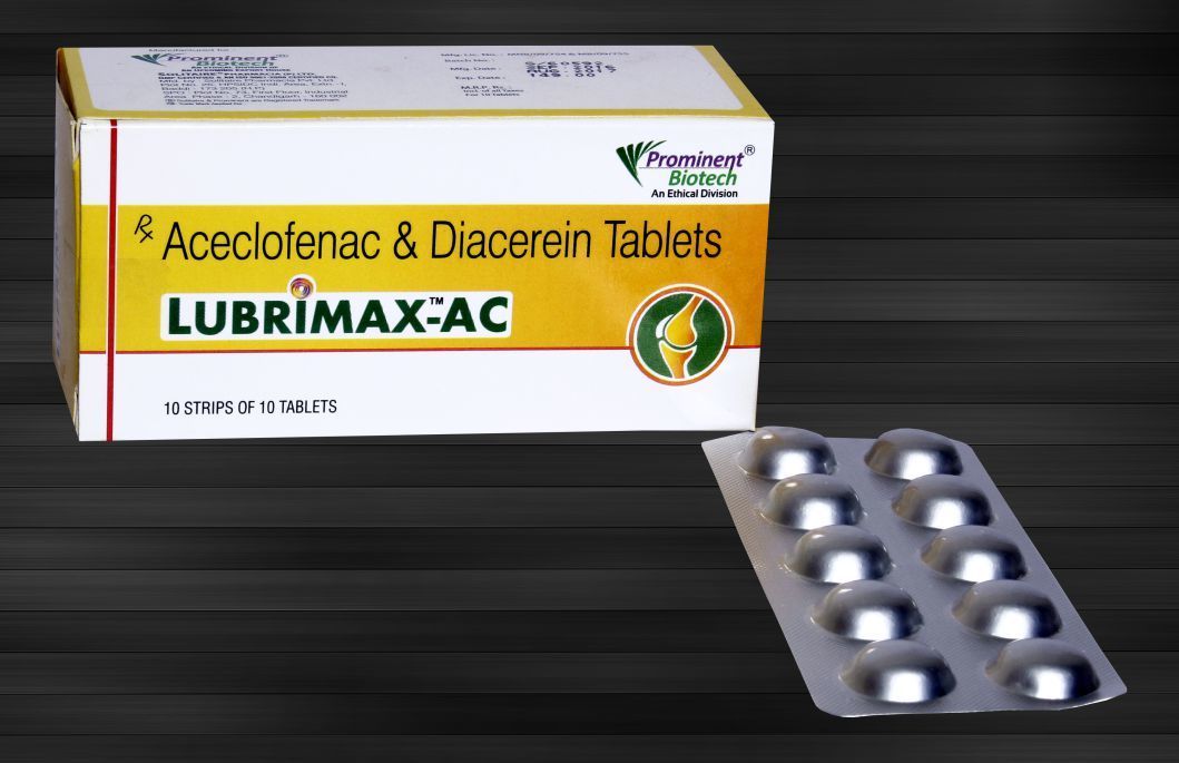 Diacerein 50 mg & Aceclofenac 100 mg Tablet
