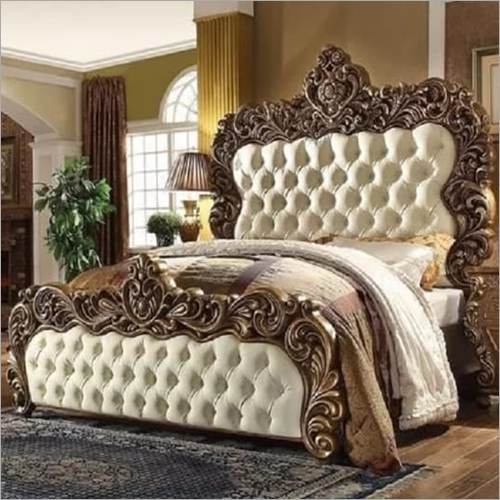 Wooden Carved King Size Bed