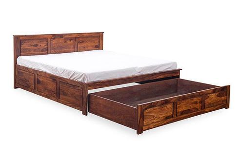 Solid Wood Bed With Front Open Storage