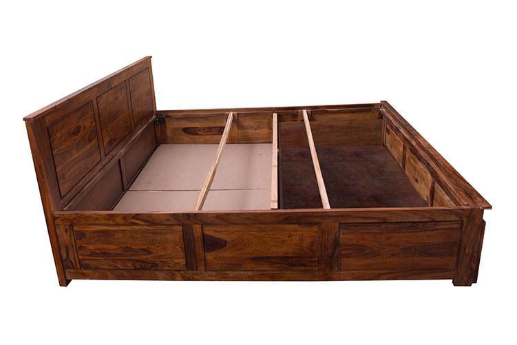 Solid Wood Bed With Front Open Storage