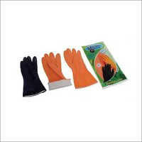 Victor Plus House Hold Flock Lined Rubber Hand Gloves
