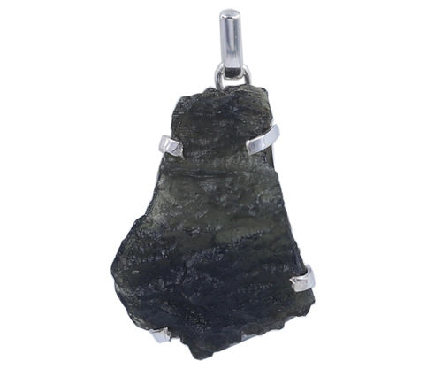 Moldavite 925 Silver Gemstone Pendant