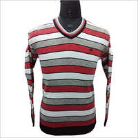 Mens Striped Knitted Sweater