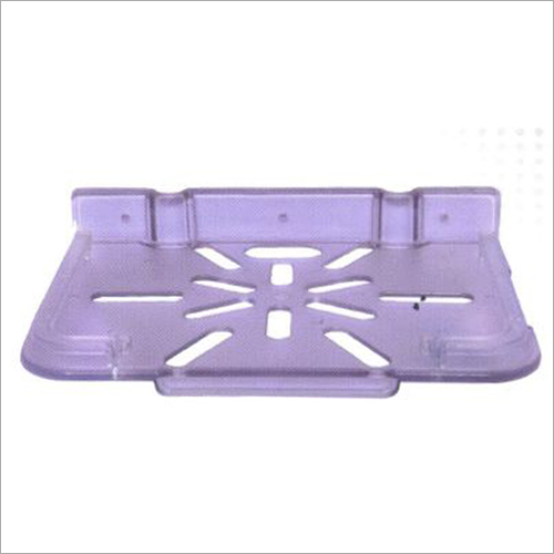 Silver Polypropylene Set Top Box Stand