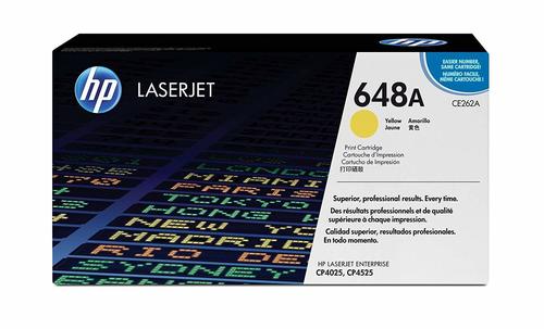 HP 648A Toner Cartridge - Yellow | Compatible with HP Color LaserJet Enterprise CP4025, CP4525, High Yield Up to 11,000 Pages