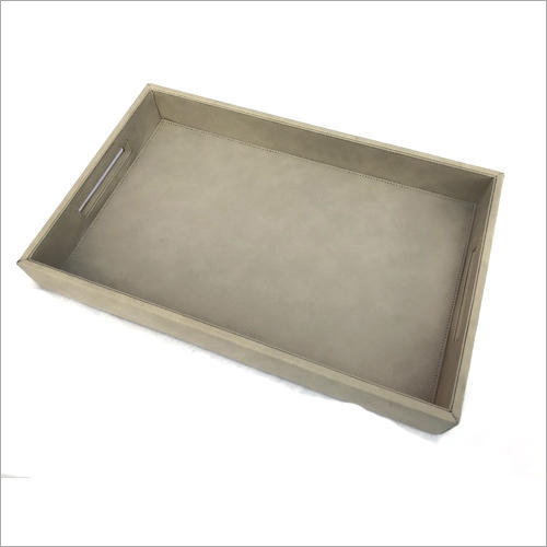 Rectangular Leather Serving Tray