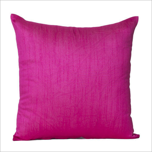 Cushion Cover - Polyester Material, 18x18 Inches , Pink Square Shape with Zipper Closure