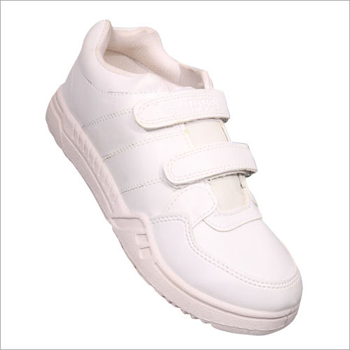 Velcro White Shoes