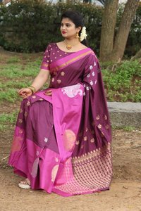 Indian Kanchipuram Silk Saree