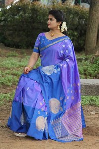 Indian Kanchipuram Silk Saree