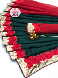 Bridal Silk Embroidery Saree