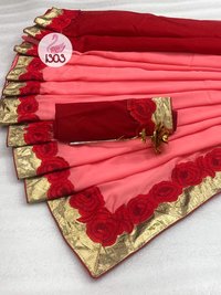 Bridal Silk Embroidery Saree