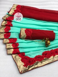 Bridal Silk Embroidery Saree