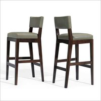Wooden Bar Stool - High-quality Wood, 30-inch Height, Green Color | Antique Design, Comfortable Foam Seat, Water & Fire Resistant, Customizable