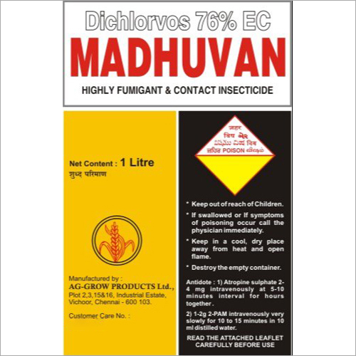 1 Liter Dichlorvos 76 Percent EC Insecticide 1 Liter Dichlorvos 76 Percent EC Insecticide