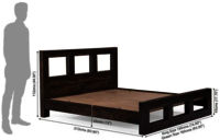 Solid Wooden Bed Prome