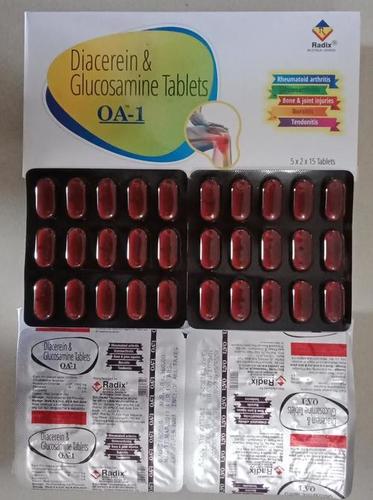 Diacerein 50 mg & glucosamine 1500 mg