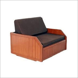 Brown Wooden Single Modern Sofa