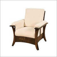Wooden Single Seater Sofa Chair