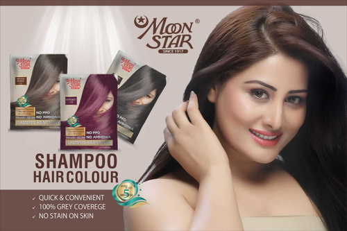 Moon Star 5 min Shampoo hair color Moon Star 5 min Shampoo hair color