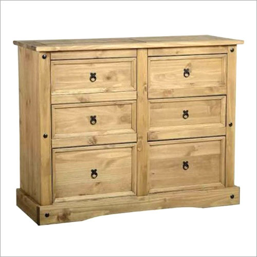 Brown 6 Drawer Wooden Cabinet