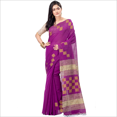 Cotton Ladies Blended Silk Saree