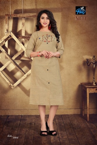 6 Colors Available Ladies Fancy Kurti