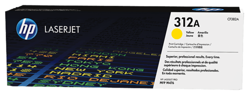 HP Toner Cartridge - Yellow 312A, Standard Capacity 2,700 Pages | Compatible with HP Color LaserJet Pro MFP M476 Series